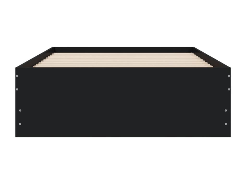 Cama con cajones madera de ingeniería negra 75x190 cm - Image 6