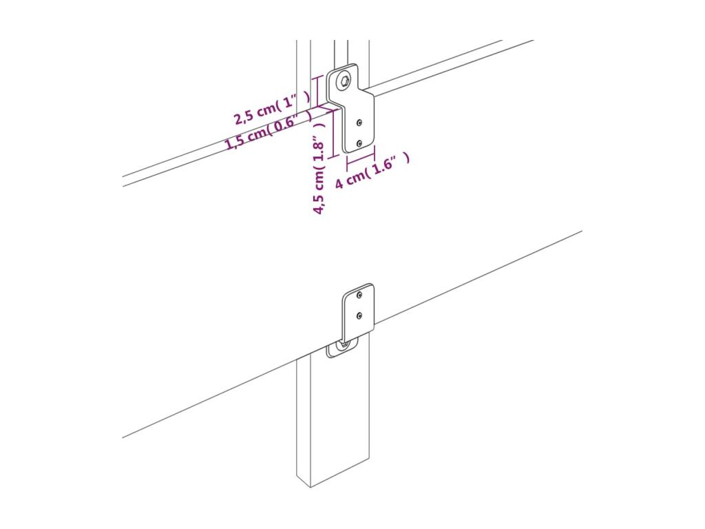 Cabecero con LED de terciopelo rosa 203x16x78/88 cm - Image 4